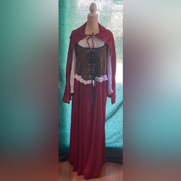 🎃 Halloween Costume Sexy Woodland Red Riding Hood 🧺🐺Size 1X/2X (18-20) - Picture 2 of 5
